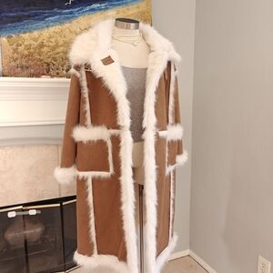 White Faux Fur Coat